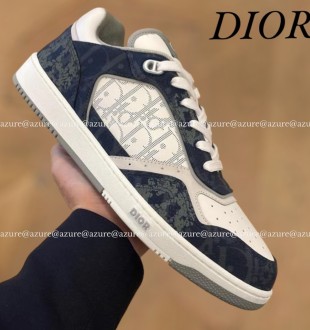 디올 B27 로우 데님 블루 화이트