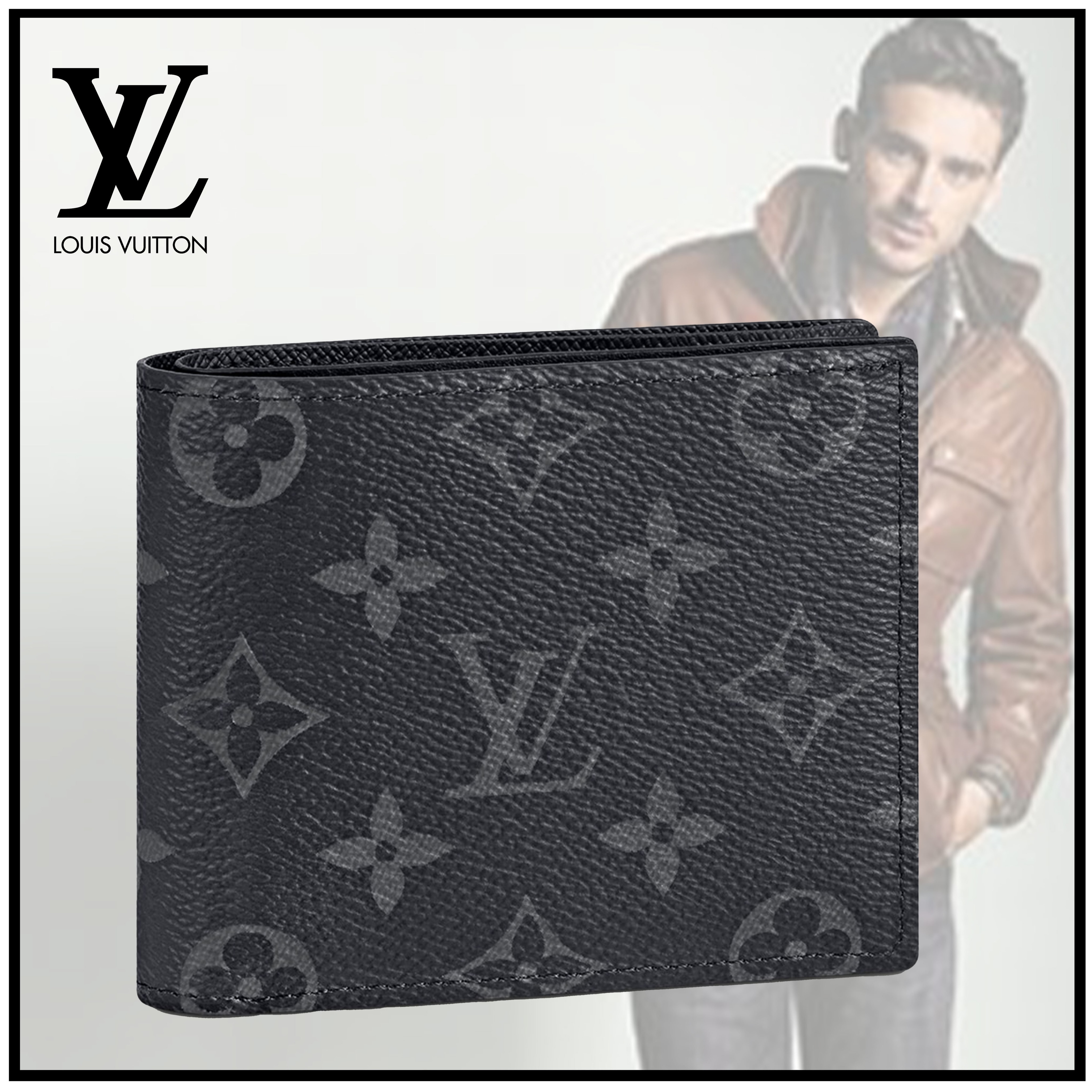 루이비통 마르코 월릿 모노그램 이클립스 반지갑