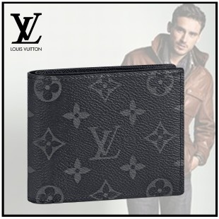 루이비통 마르코 월릿 모노그램 이클립스 반지갑