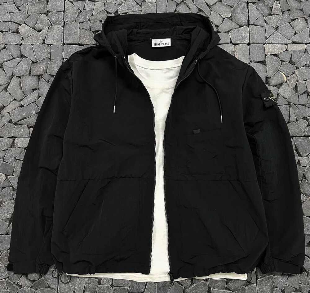 스톤아일랜드 유틸리티 나일론 후드 바람막이