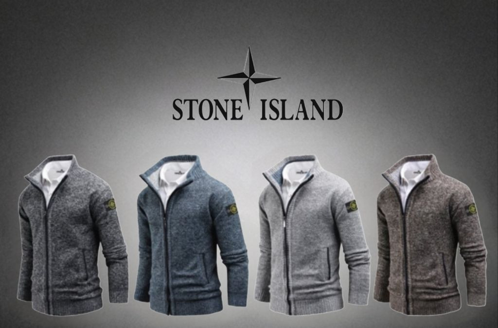 스톤아일랜드 보카시 기모 니트 집업