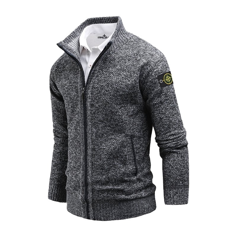 스톤아일랜드 보카시 기모 니트 집업