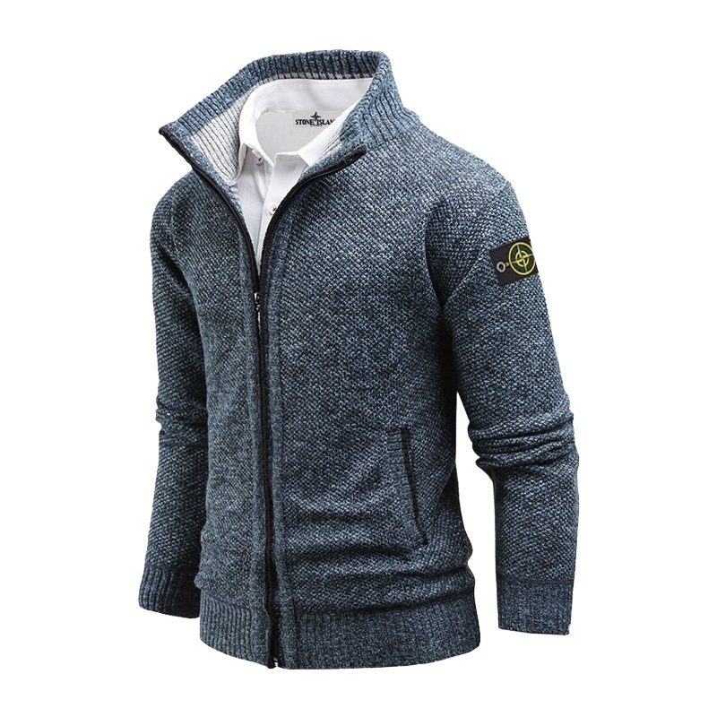 스톤아일랜드 보카시 기모 니트 집업