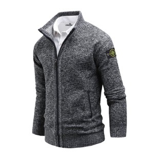 스톤아일랜드 보카시 기모 니트 집업