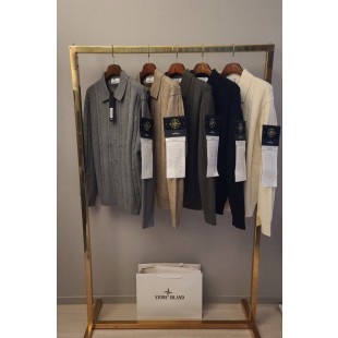 스톤아일랜드 꽈배기 니트 가디건