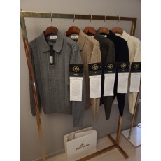 스톤아일랜드 꽈배기 니트 가디건