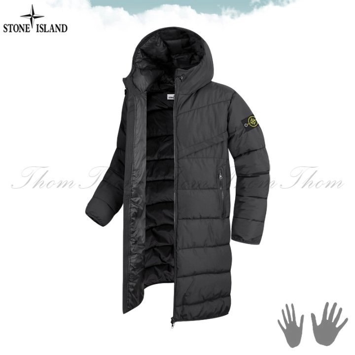 스톤아일랜드 절개후드 롱패딩