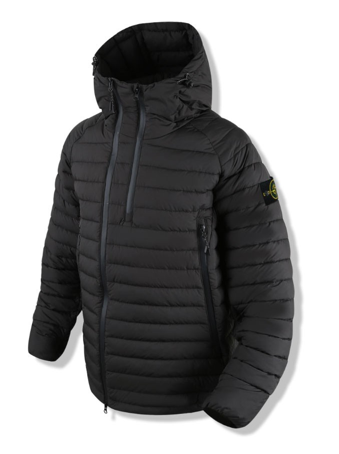 스톤아일랜드 테크 빅지퍼 경량패딩