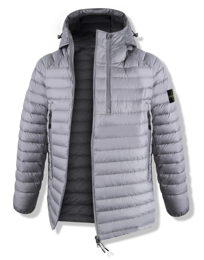 스톤아일랜드 테크 빅지퍼 경량패딩