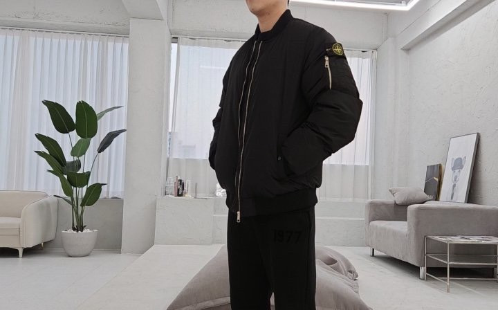 스톤아일랜드 와펜패치 항공패딩