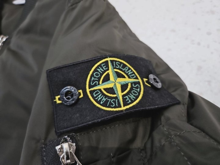 스톤아일랜드 와펜패치 항공패딩