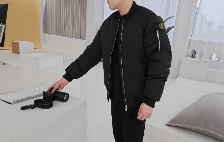 스톤아일랜드 와펜패치 항공패딩