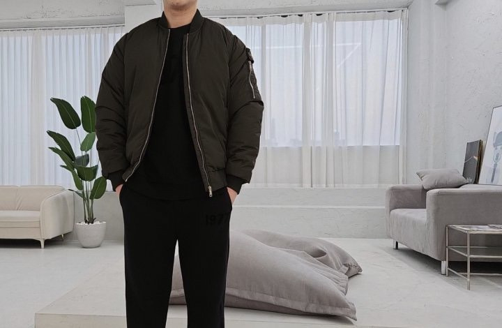 스톤아일랜드 와펜패치 항공패딩