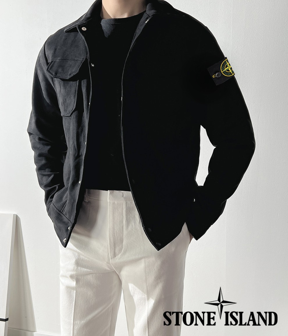 스톤아일랜드 투포켓 스웨이드 자켓