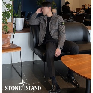 스톤아일랜드 투포켓 스웨이드 자켓