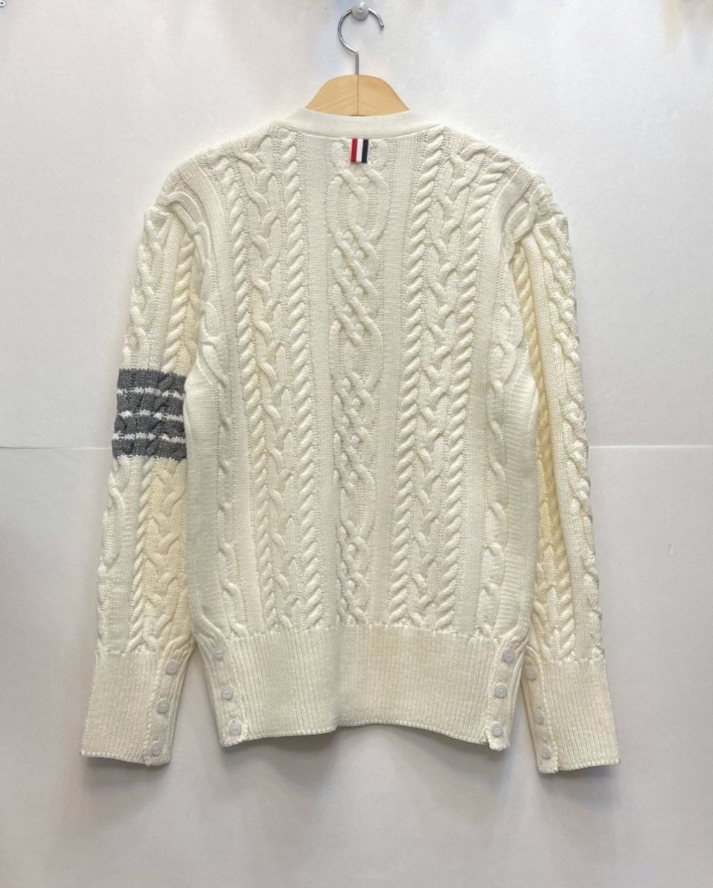 톰브라운 프리미엄 사선 꽈배기 가디건