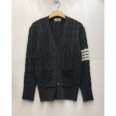 톰브라운 프리미엄 사선 꽈배기 가디건