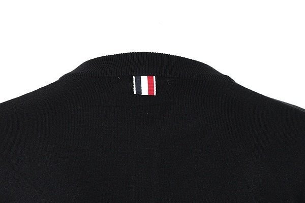 톰브라운  오픈라운드 사선 울 니트