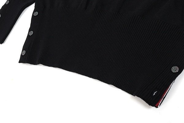 톰브라운  오픈라운드 사선 울 니트