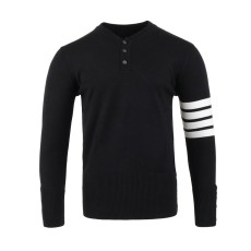 톰브라운  오픈라운드 사선 울 니트