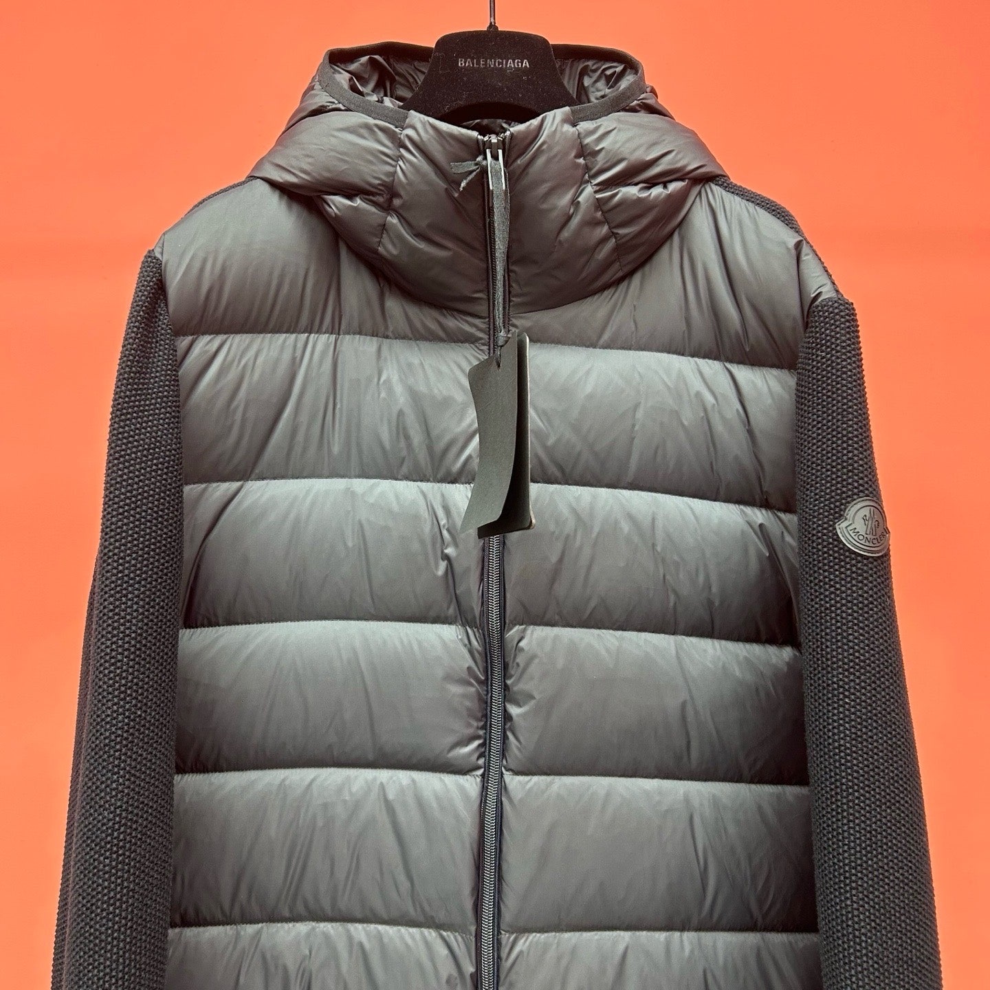 몽클레어 맨즈 후드 니트 경량 패딩