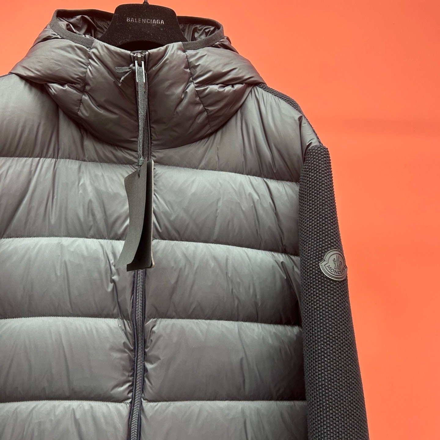 몽클레어 맨즈 후드 니트 경량 패딩