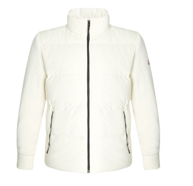 몽클레어 코듀로이 덕다운 니트 패딩