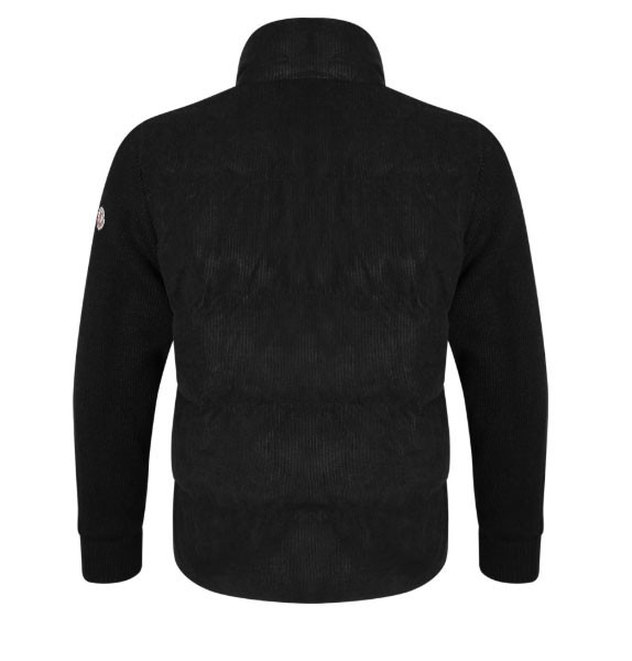 몽클레어 코듀로이 덕다운 니트 패딩