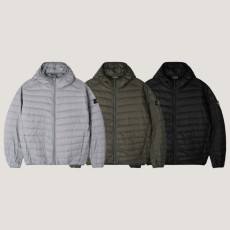 스톤아일랜드 경량 후드 패딩