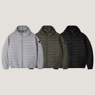 스톤아일랜드 경량 후드 패딩