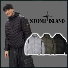 스톤아일랜드 경량 후드 패딩