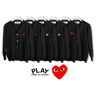 꼼데가르송 하트패치 가디건 - 5 TYPE