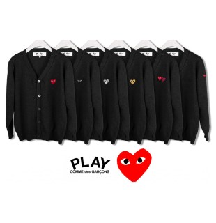 꼼데가르송 하트패치 가디건 - 5 TYPE