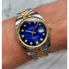 롤렉스 데이저스트 36mm 옐로골드 콤비 16233 투톤 옴브레 다이아 (국내공장 AS가능)
