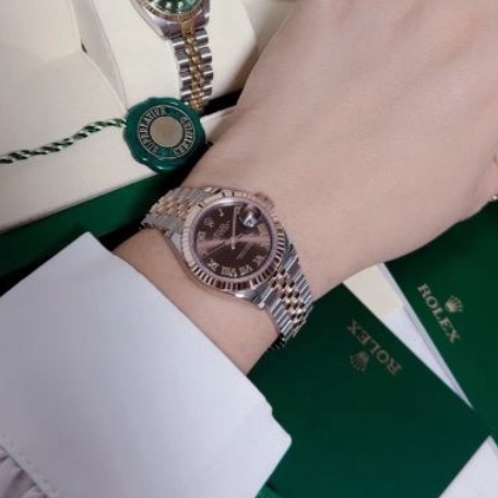 롤렉스 레이디-데이트저스트 28mm 279171 초콜릿 로만 쥬빌리 (국내공장 AS가능)