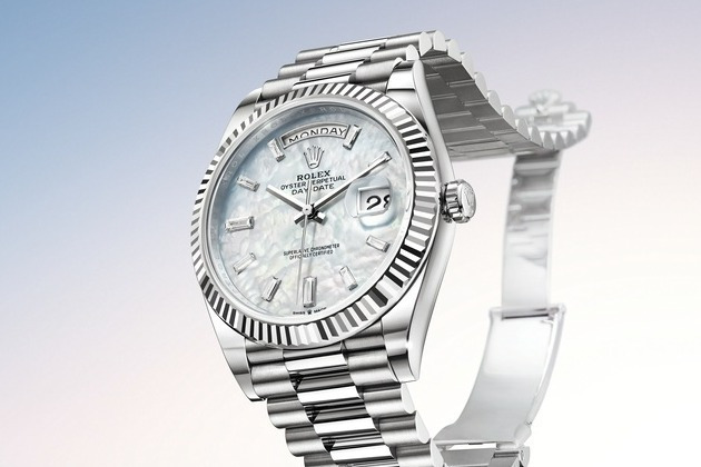 롤렉스 데이 데이트 실버 크리스탈 2025 오이스터 (국내공장 AS가능)