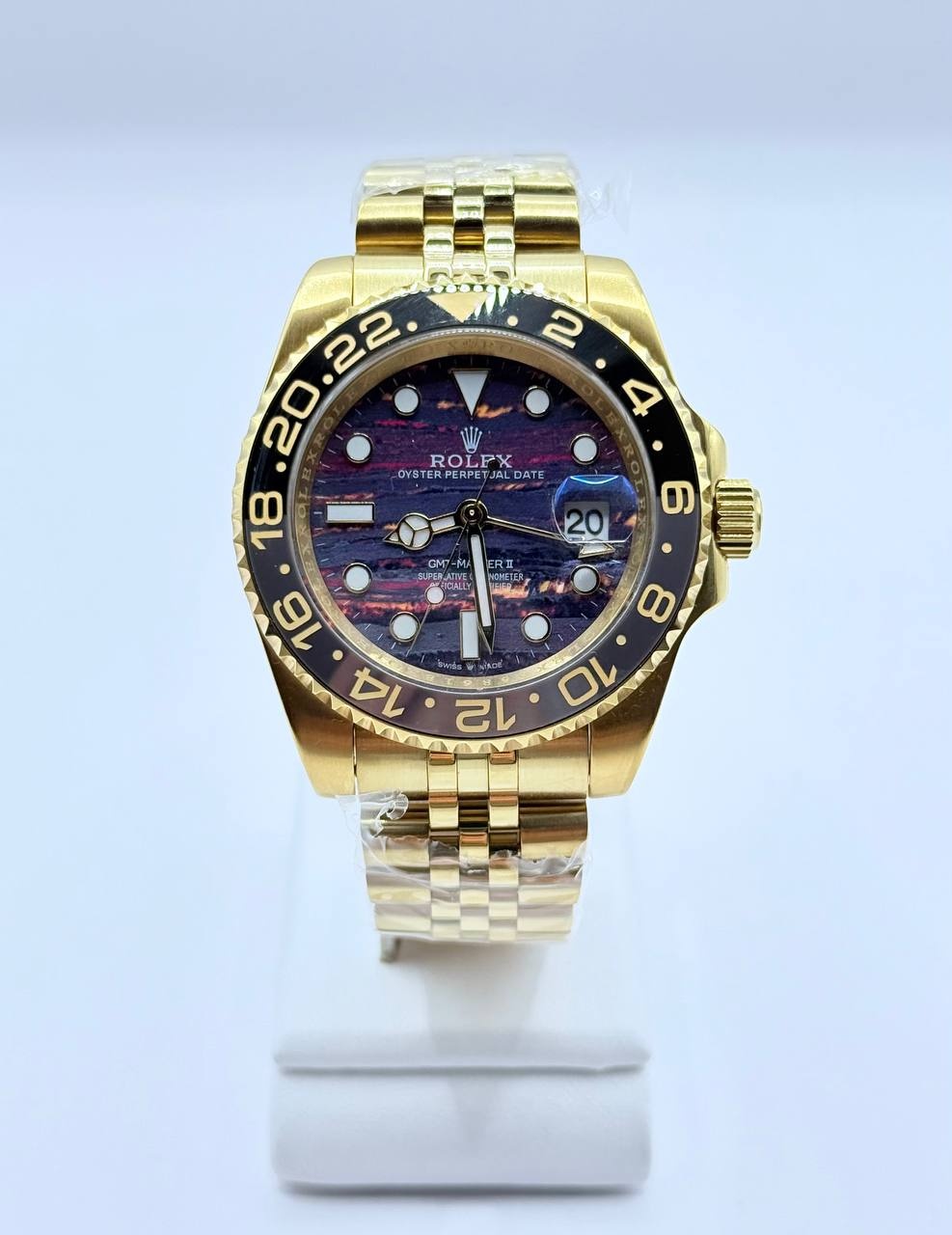 롤렉스 GMT-마스터 II 오이스터, 40mm, 옐로우 골드 (국내공장 AS가능)