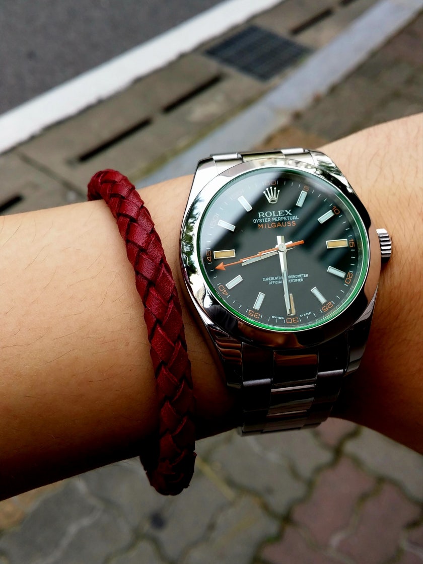 롤렉스 밀가우스 40mm 116400GV 인텐스 블랙 오이스터 (국내공장 AS가능)